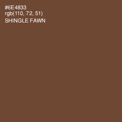 #6E4833 - Shingle Fawn Color Image
